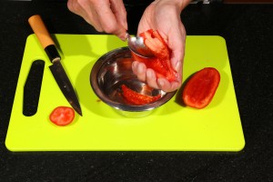 Ôtez les pépins des tomates