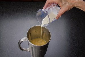Ajoutez la crème en fin de mixage