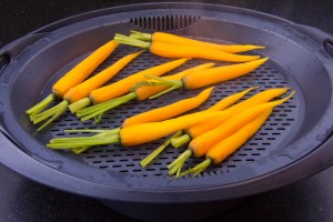 Cuire les carottes à la vapeur