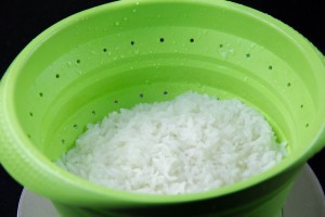 Cuire et égoutter le riz