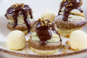 Petits choux chocolat « Cincentfeuilles » d’après une recette de Philippe Conticini