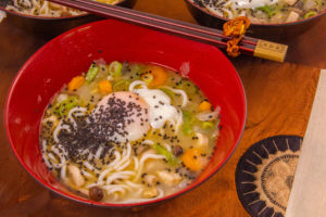 Butajiru ou soupe Japonaise et son Œuf Basse température
